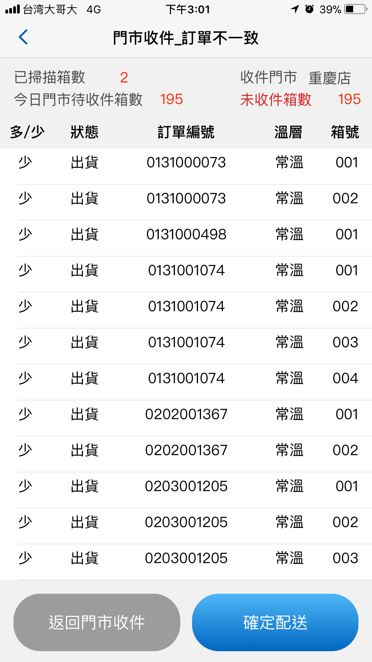 大型零售物流車隊配送系統